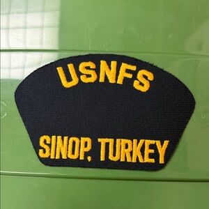 USNFS Sinop Turkey embroidered naval Patch